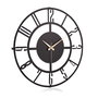 Wallity Reloj de pared decorativo de metal negro 41 cm